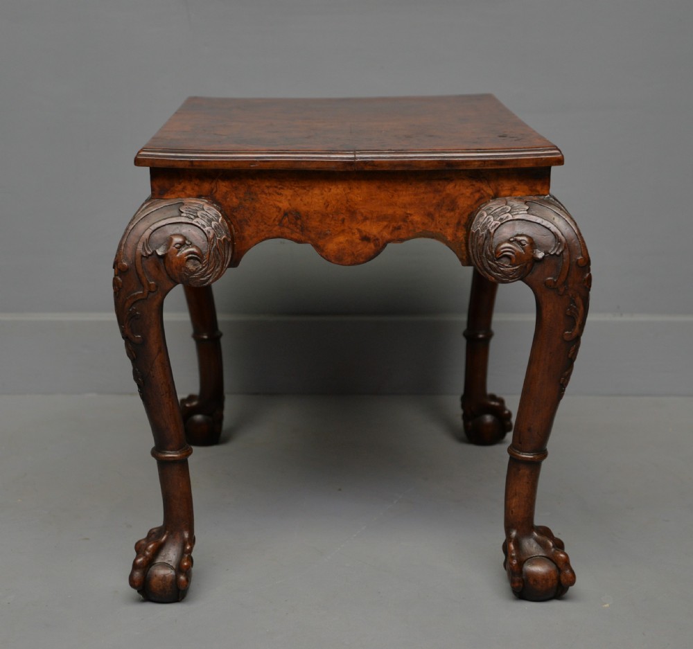 Antique 1920`s Burr Walnut Side / Coffee Table View X