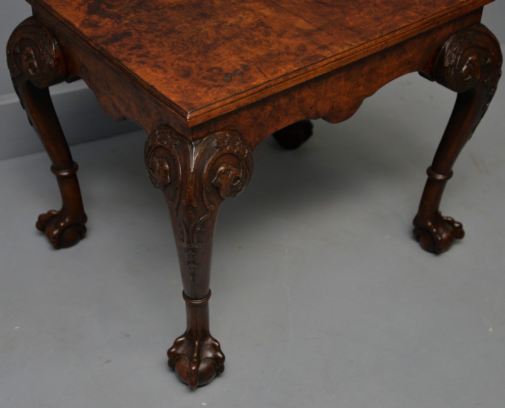 Antique 1920`s Burr Walnut Side / Coffee Table View XVIII