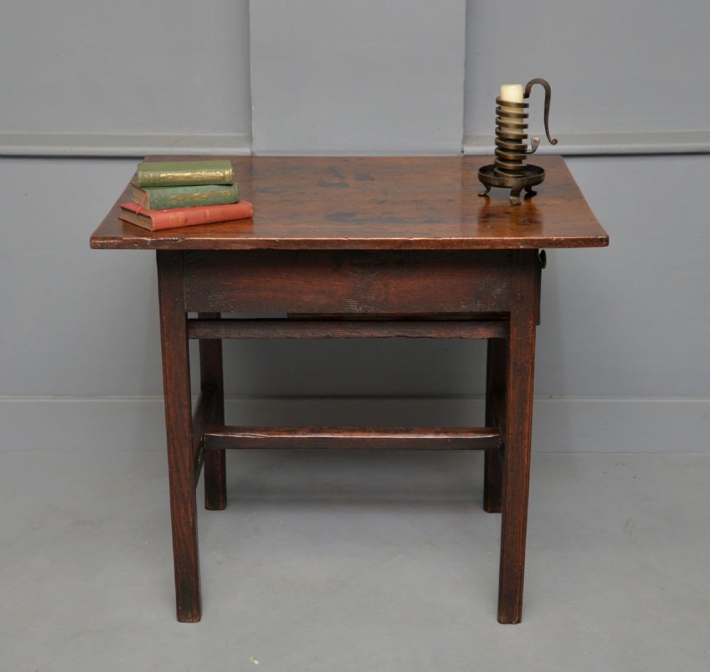Georgian Country Oak Side Table View IV