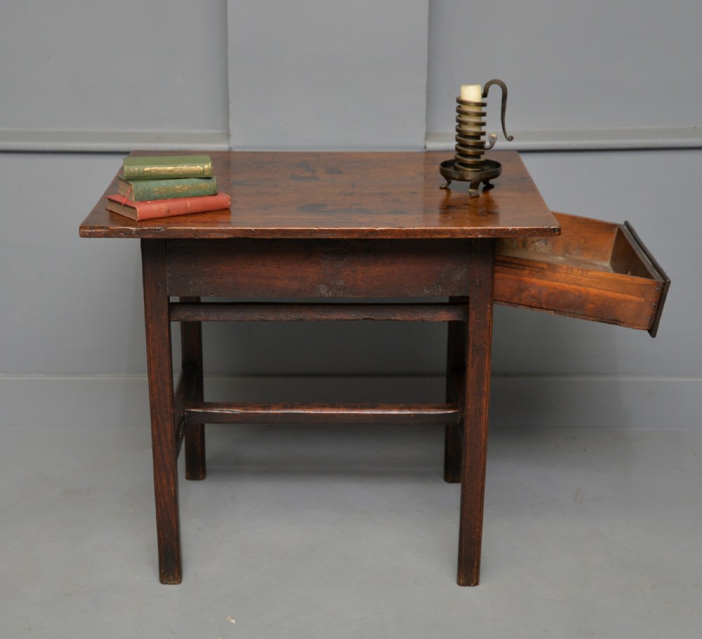 Georgian Country Oak Side Table View V