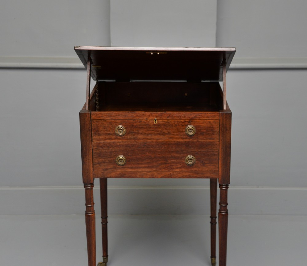 Regency Mahogany Adjustable Reading / Writing / Side Table View XIII