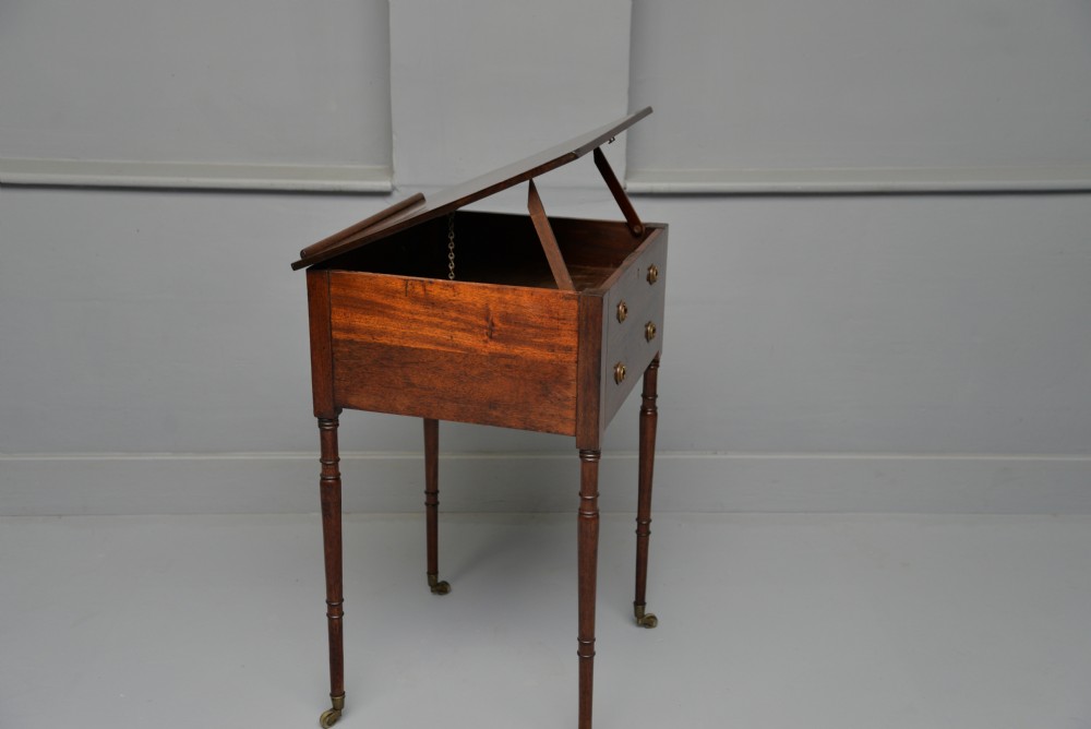 Regency Mahogany Adjustable Reading / Writing / Side Table View XIV