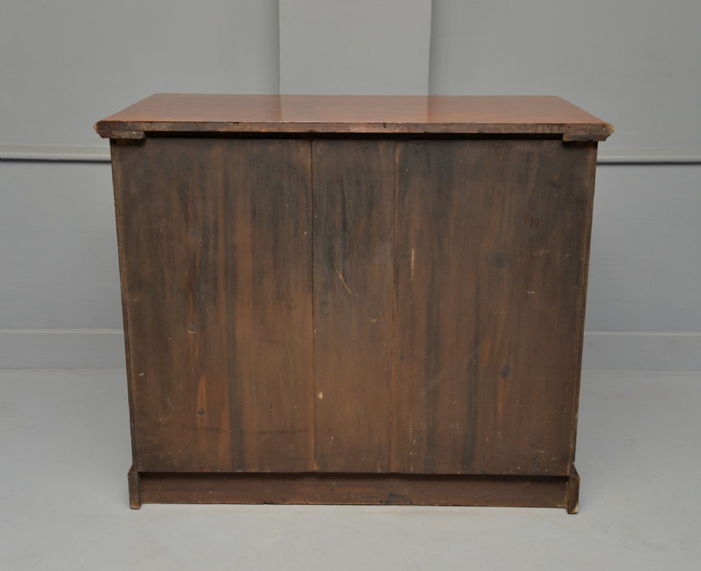 Handsome Victorian Burr Walnut Chest Of Drawers  View XII