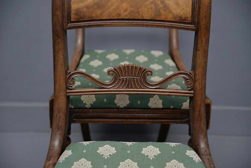 Harlequin Set Of Six Regency Rosewood And Mahogany Dining Chairs View V