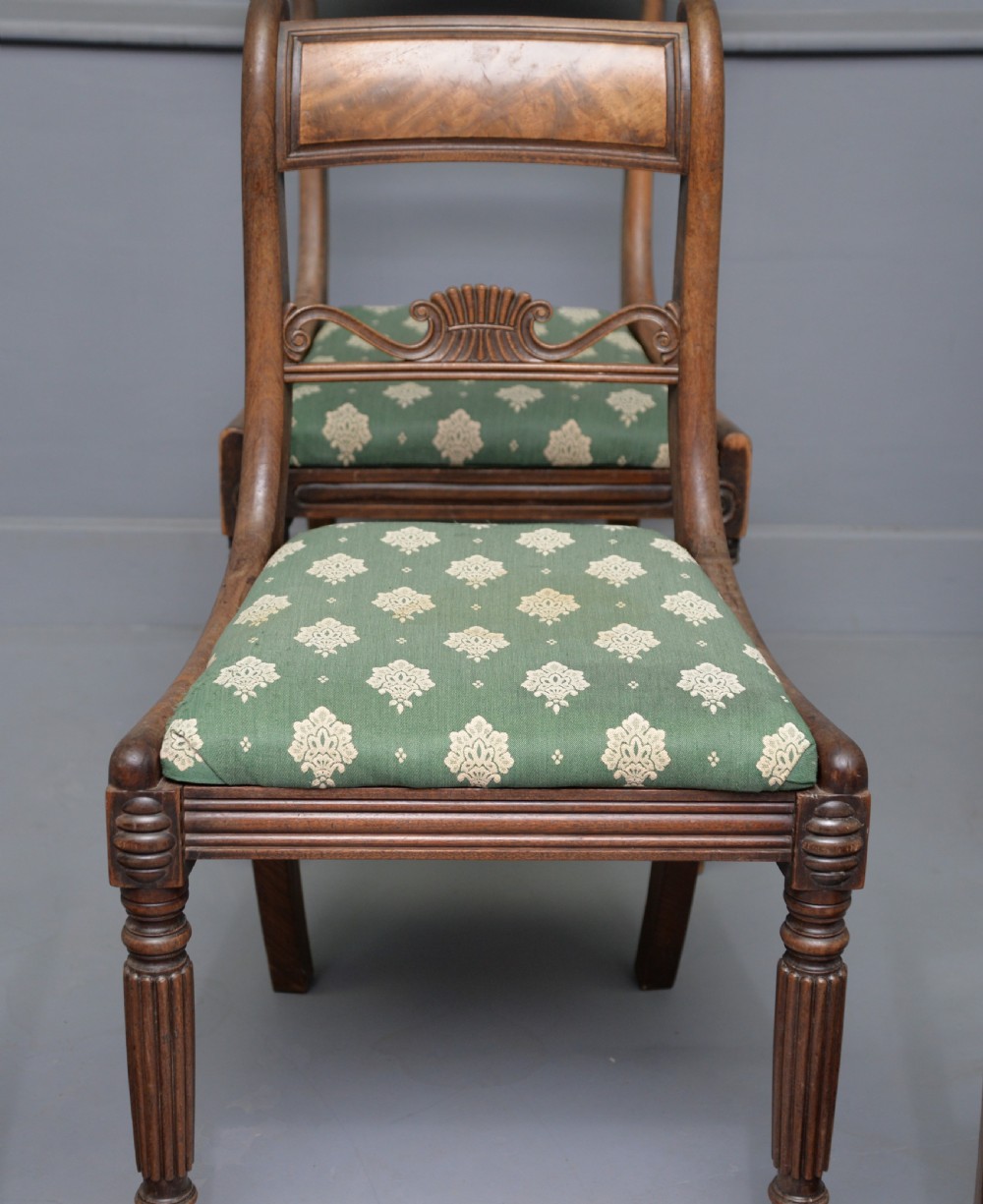 Harlequin Set Of Six Regency Rosewood And Mahogany Dining Chairs View VII