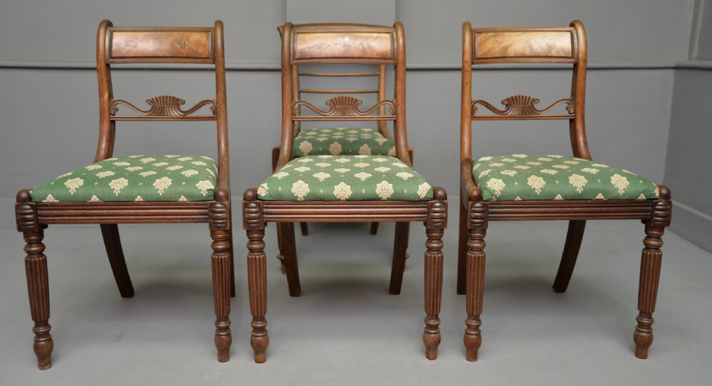 Harlequin Set Of Six Regency Rosewood And Mahogany Dining Chairs View X