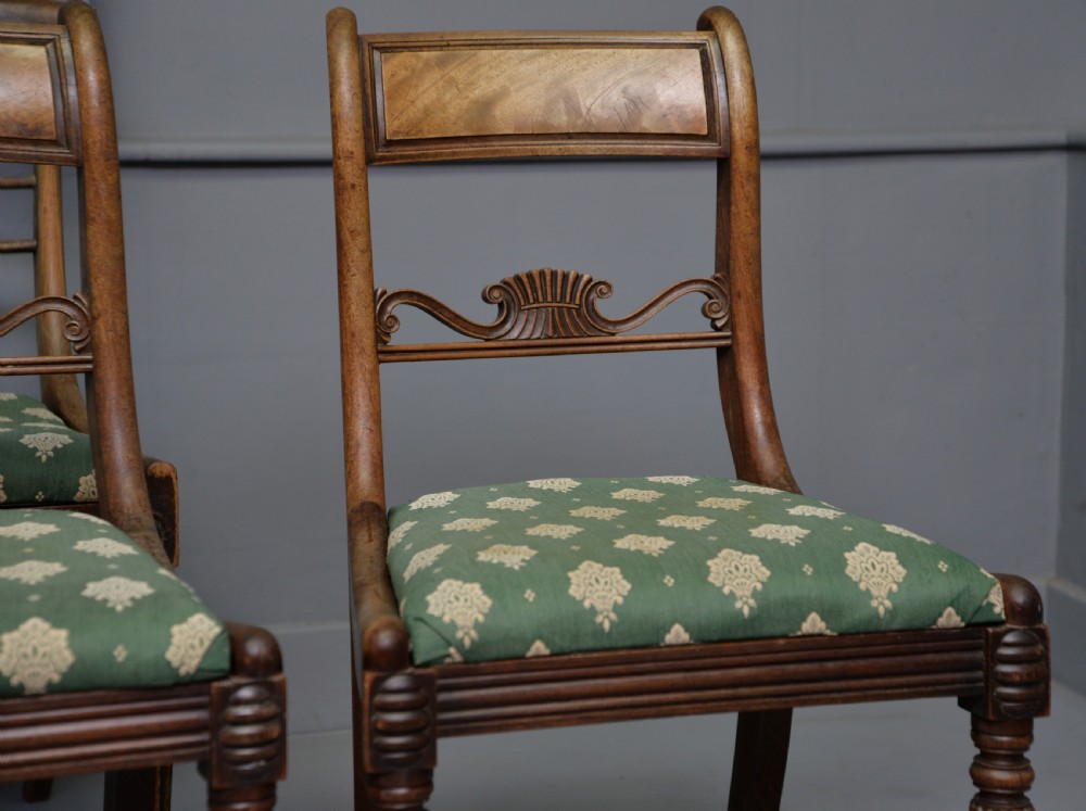 Harlequin Set Of Six Regency Rosewood And Mahogany Dining Chairs View XII