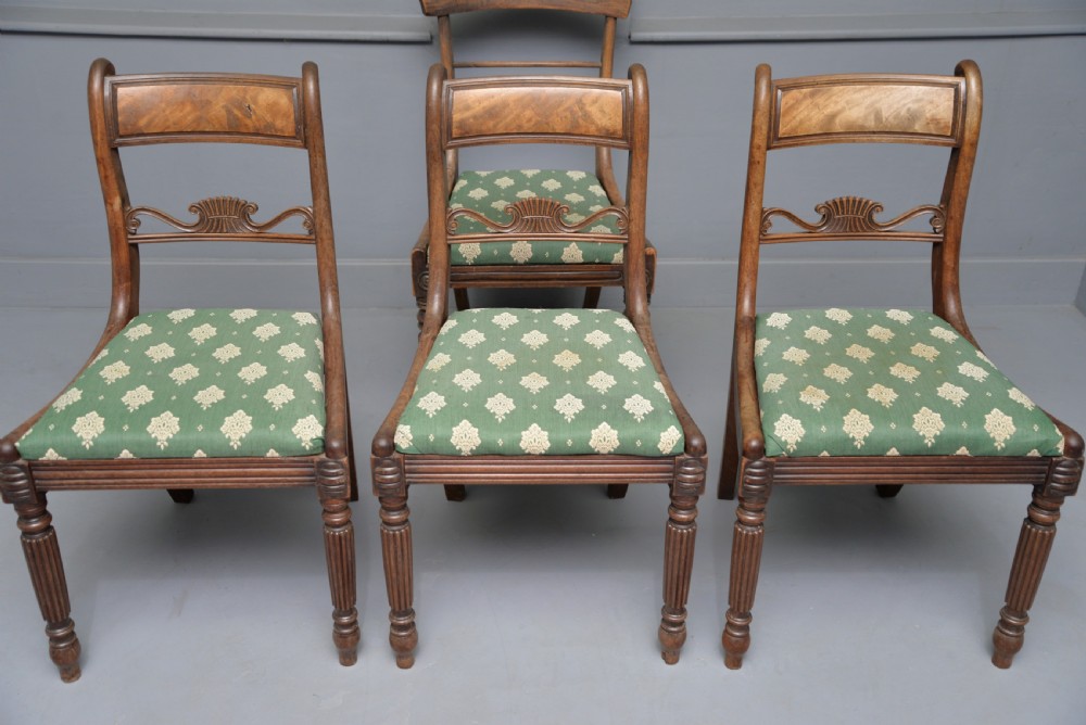 Harlequin Set Of Six Regency Rosewood And Mahogany Dining Chairs View XIII