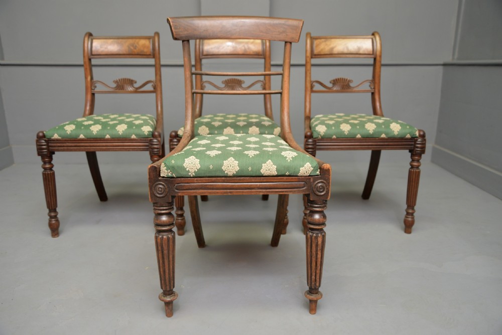 Harlequin Set Of Six Regency Rosewood And Mahogany Dining Chairs View XIV