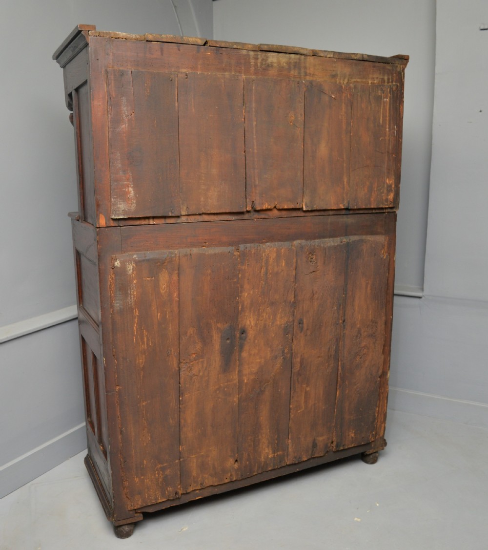 Profusely Carved Late 17th Century Oak Press Court Cupboard View XVII
