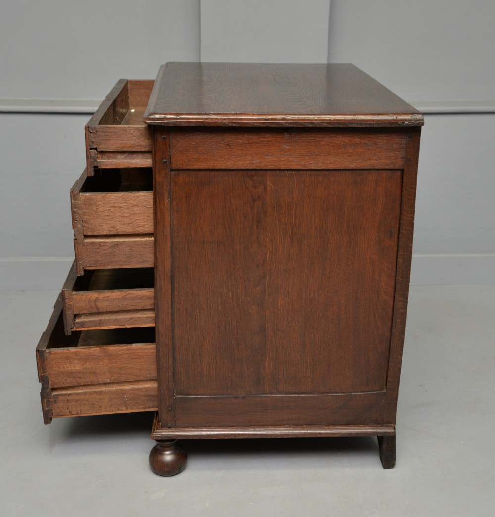 17th Century Geometric Oak Chest Of Drawers View XV