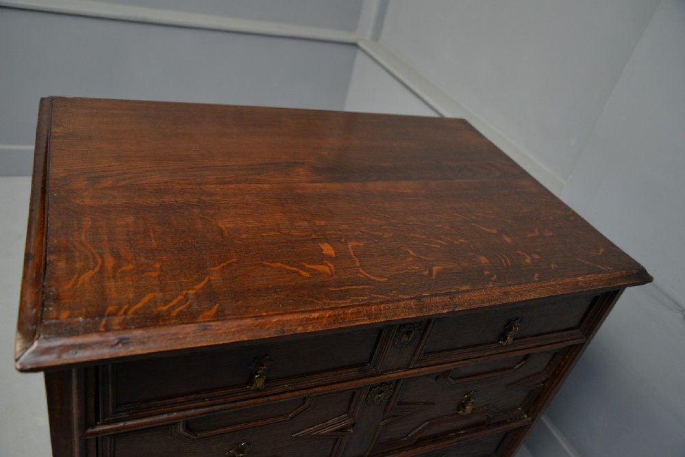17th Century Geometric Oak Chest Of Drawers View XVI