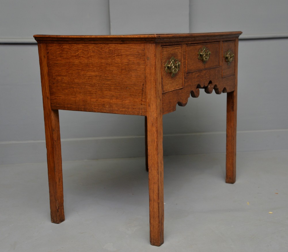 George III Georgian Solid Oak Lowboy Side Table View XIII