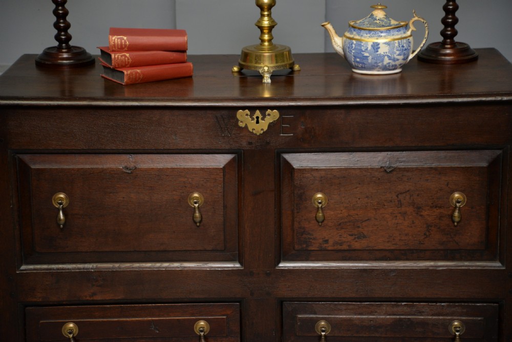 George II Oak Mule Chest Coffer  View IX