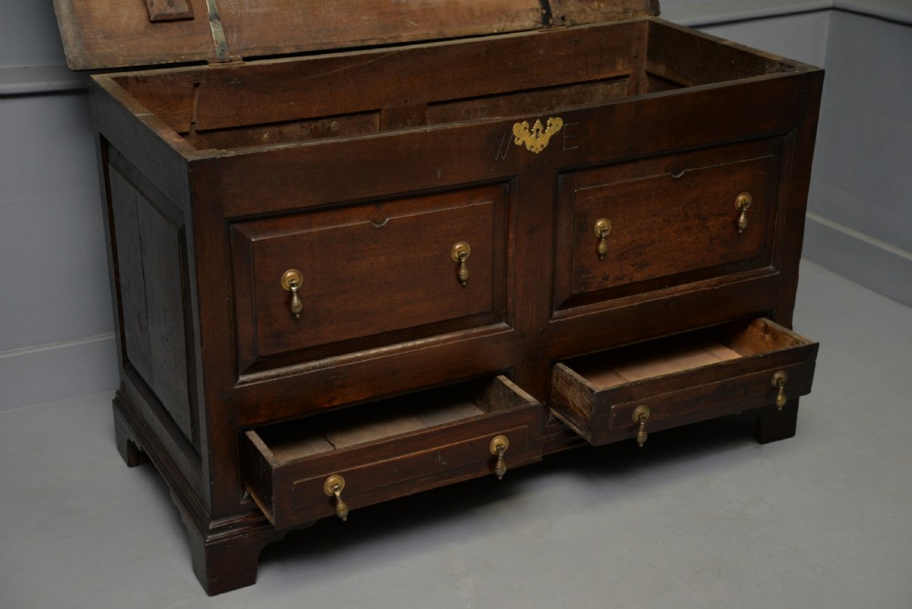 George II Oak Mule Chest Coffer  View XIII