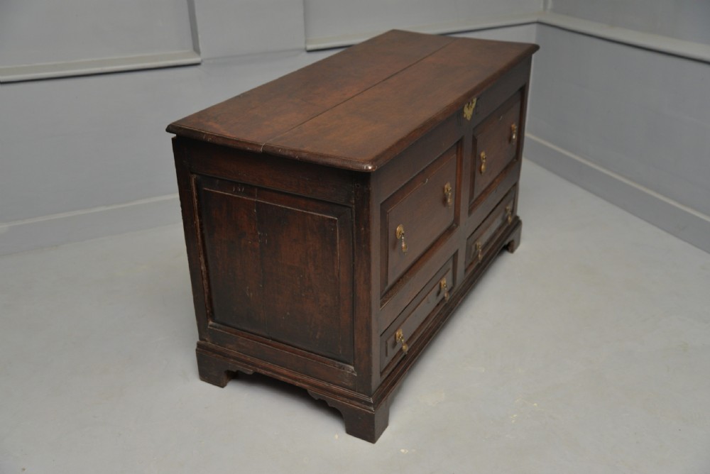 George II Oak Mule Chest Coffer  View XV