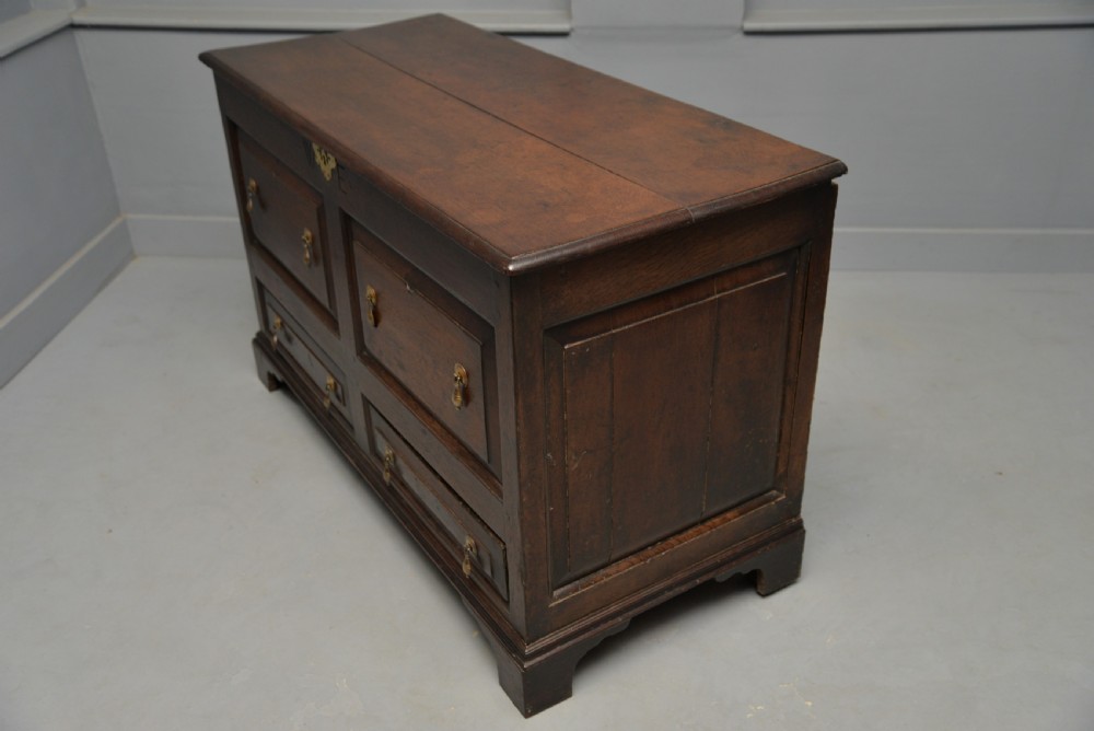 George II Oak Mule Chest Coffer  View XVI