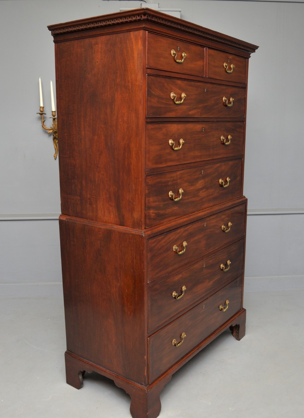 Georgian George III Mahogany Chest On Chest Tallboy View III