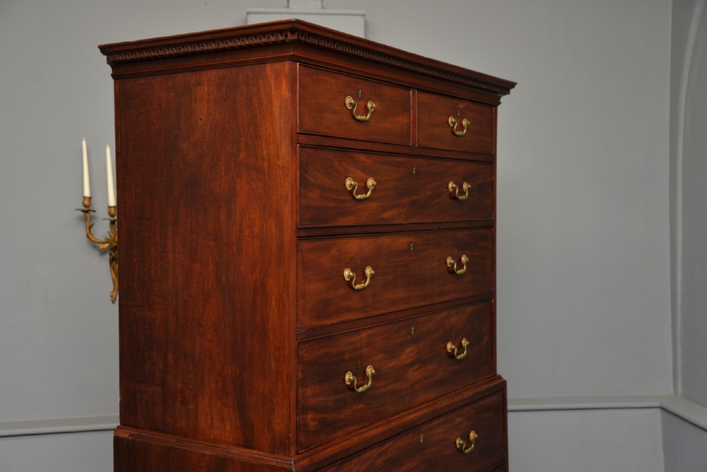 Georgian George III Mahogany Chest On Chest Tallboy View IV