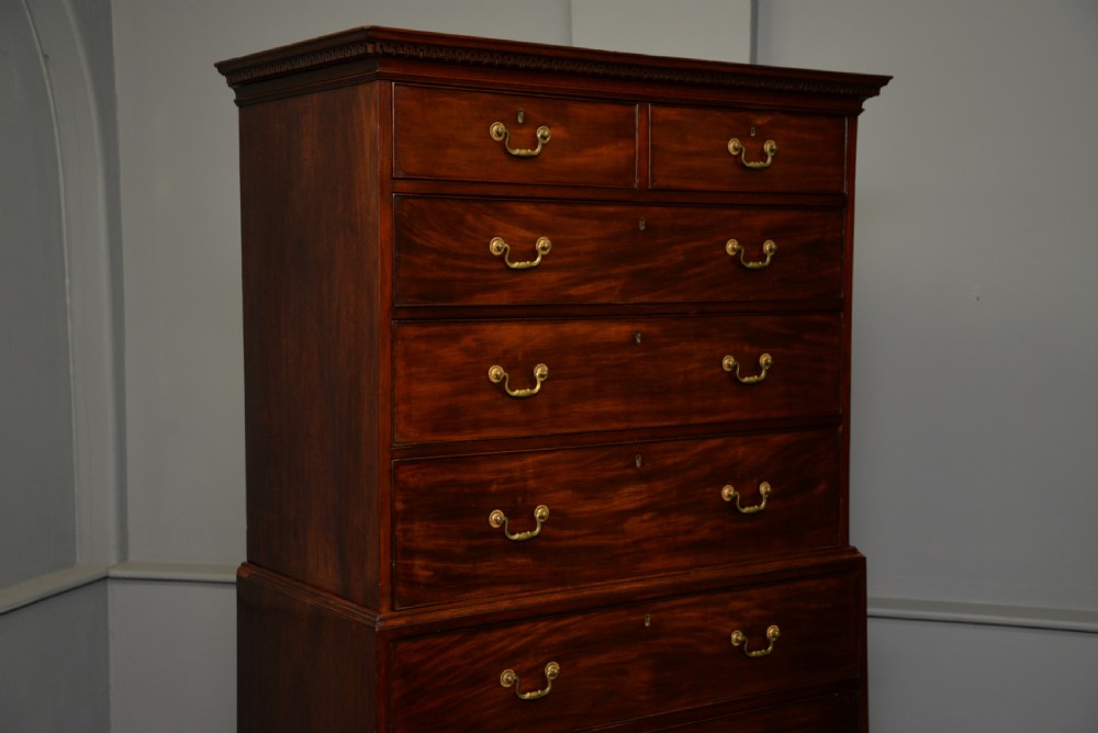 Georgian George III Mahogany Chest On Chest Tallboy View VIII
