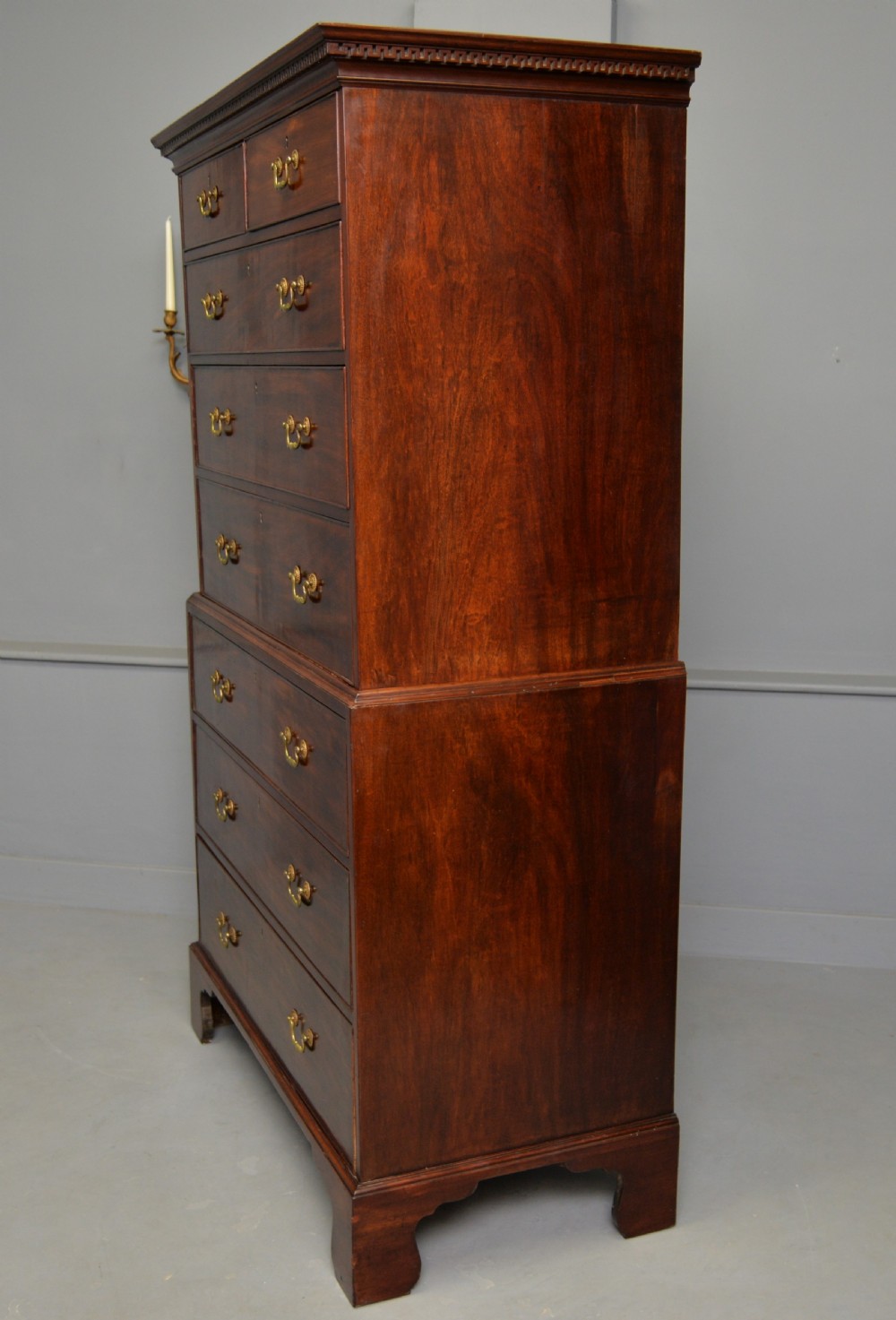 Georgian George III Mahogany Chest On Chest Tallboy View IX
