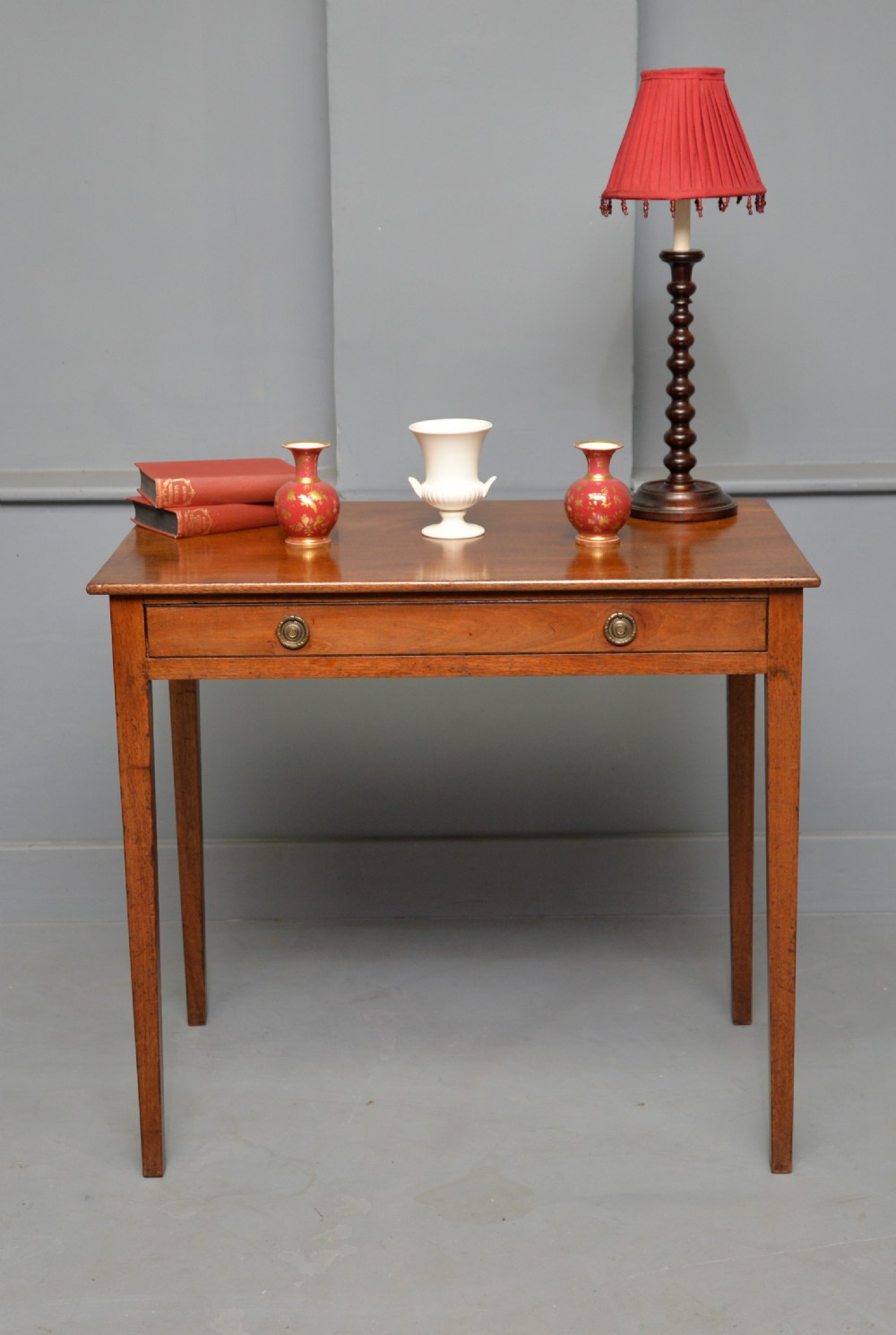 Georgian George III Mahogany Occasional Side Lamp Table View XVI