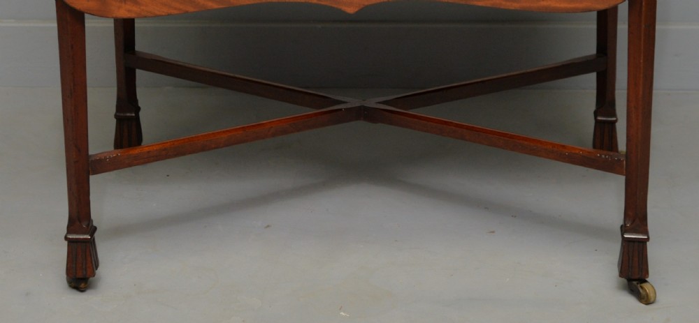 Unusual Georgian George III Mahogany Butterfly Pembroke Dining Table View XX