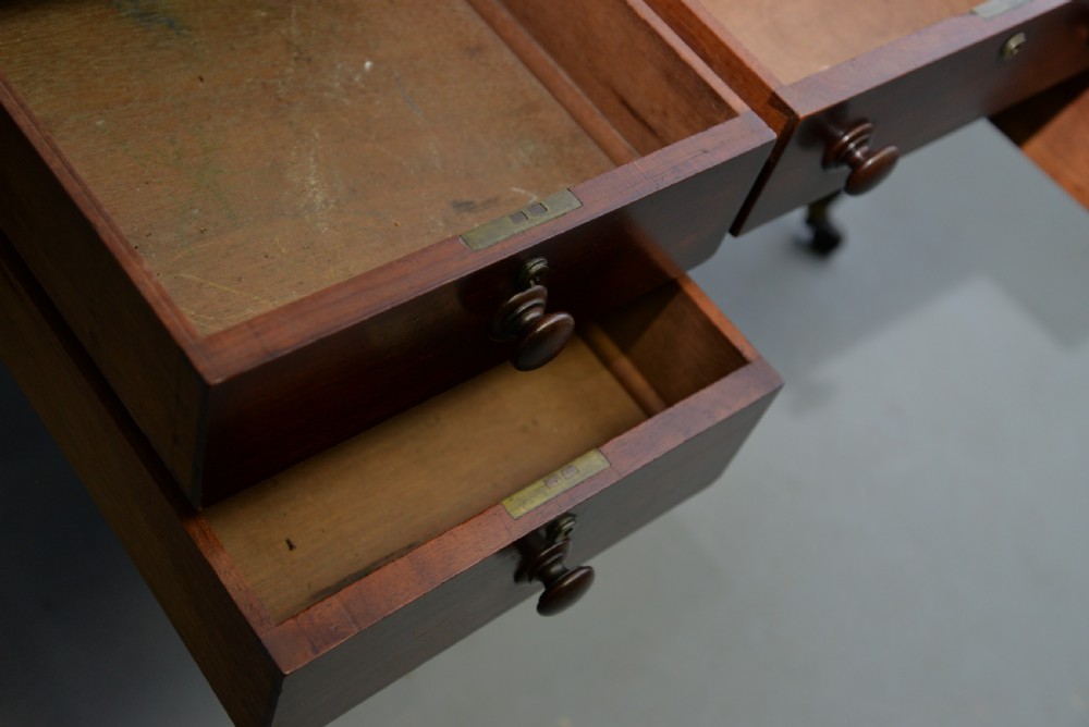 William IV Early 19th Century Mahogany Writing Table Desk View XVI