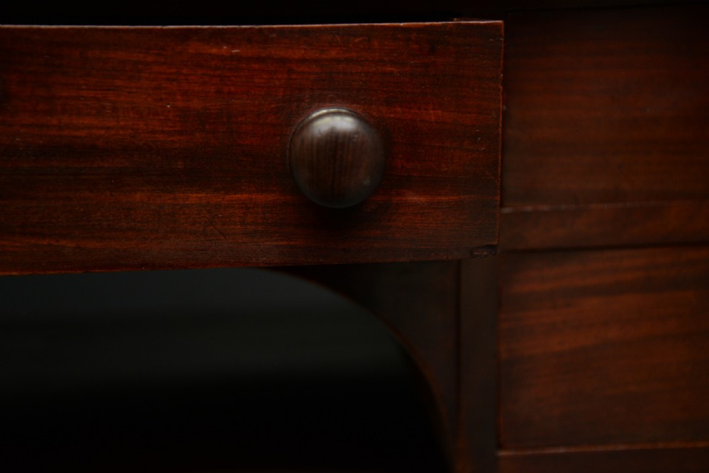 William IV Early 19th Century Mahogany Writing Table Desk View XVII