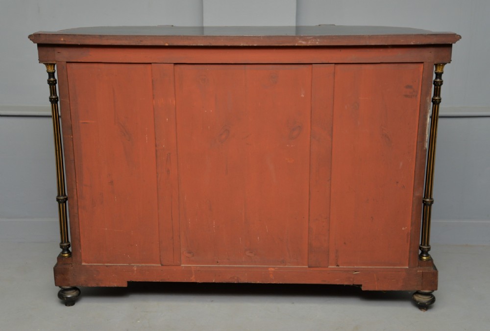 Fine Antique French Ebonised And Amboyna Credenza Cabinet Sideboard View XXVI