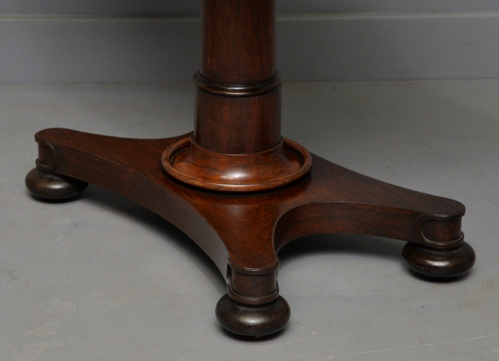 William IV Rosewood Fold-Over Card Side Table View XIII