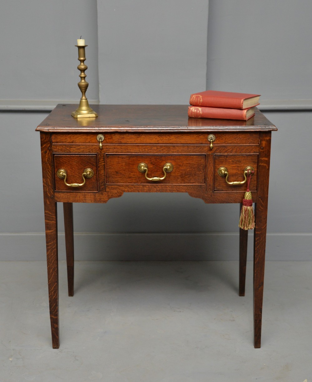 Charming Georgian Oak Lowboy Side Table View V