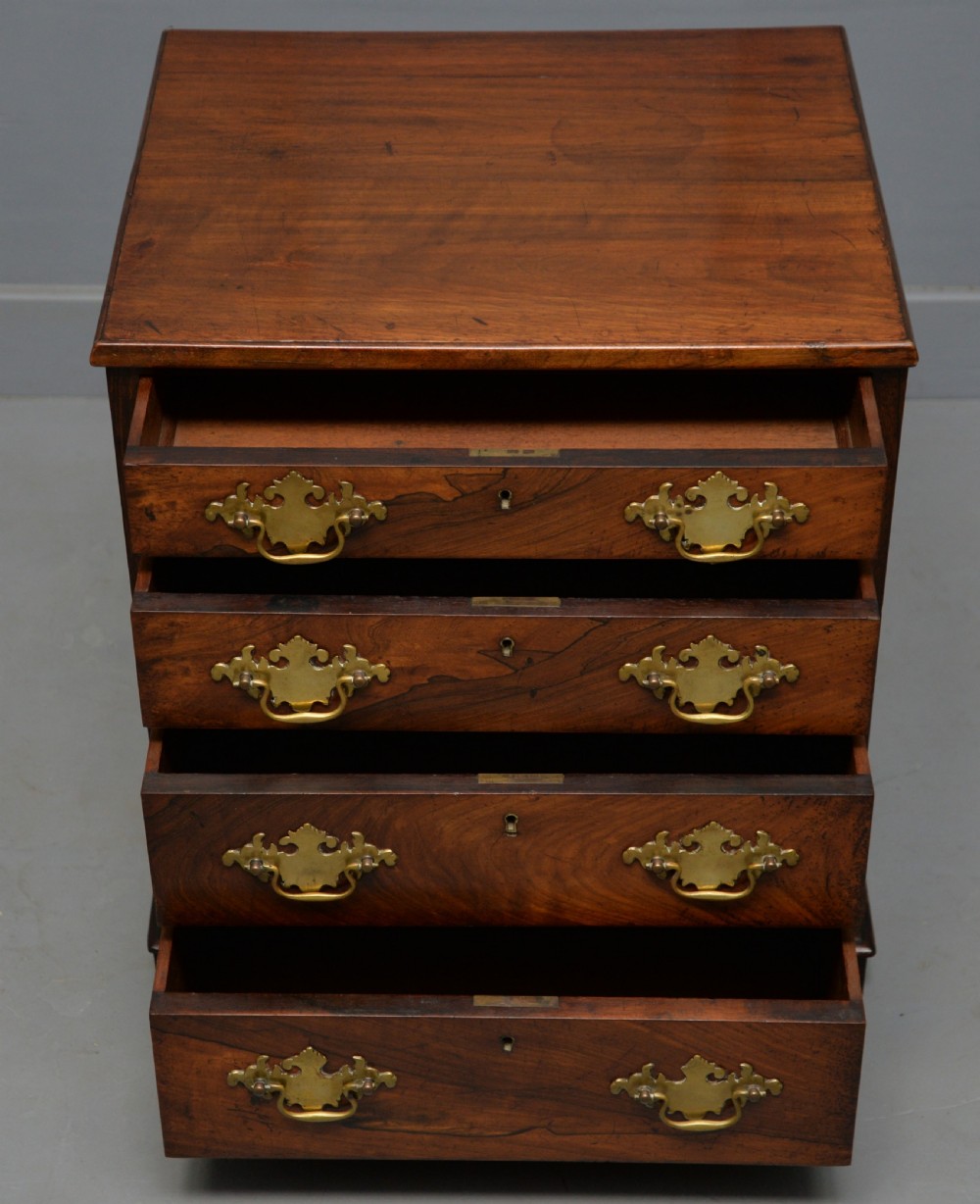 Charming Small Regency Rosewood Chest of Drawers View VIII