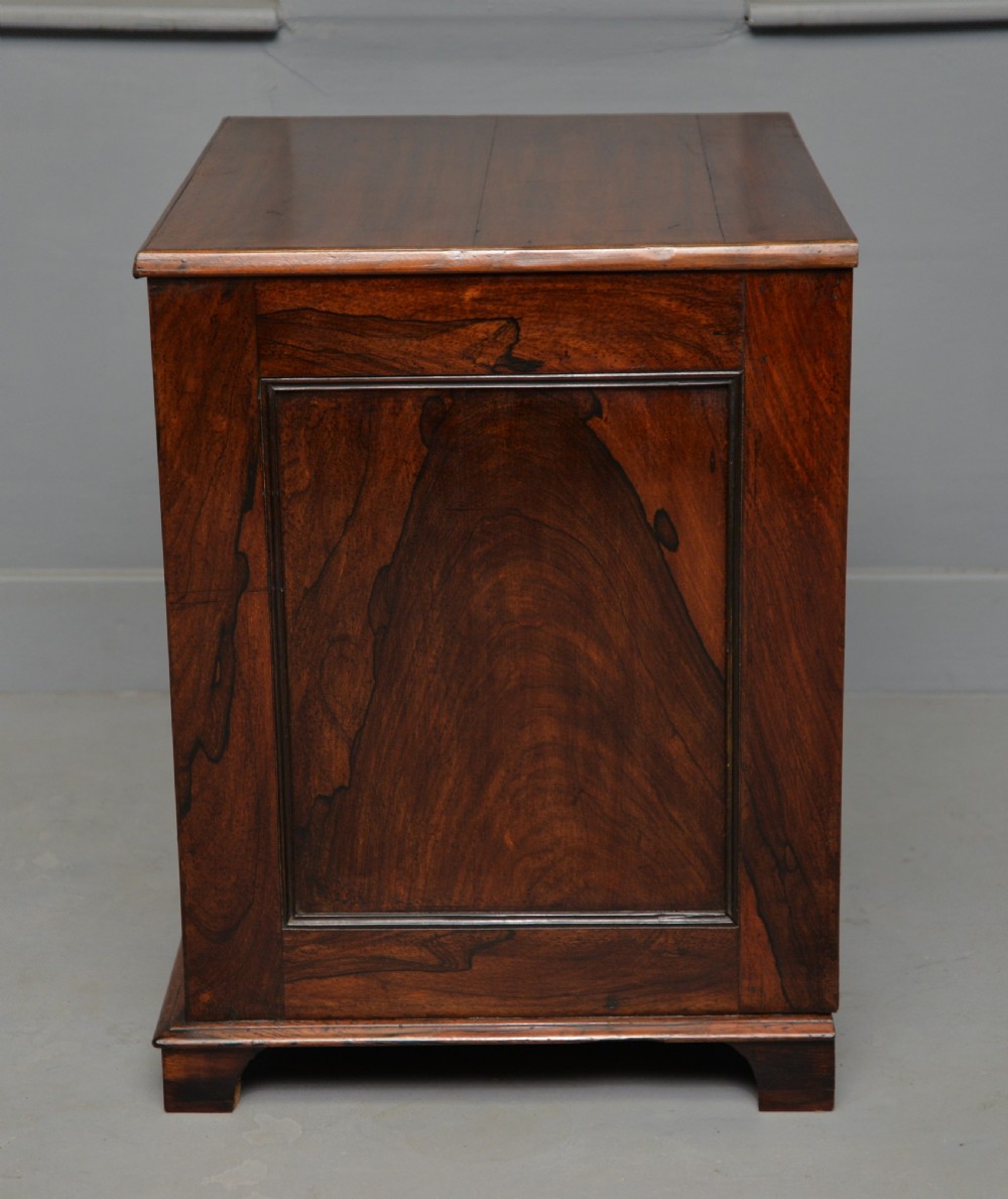 Charming Small Regency Rosewood Chest of Drawers View XIII