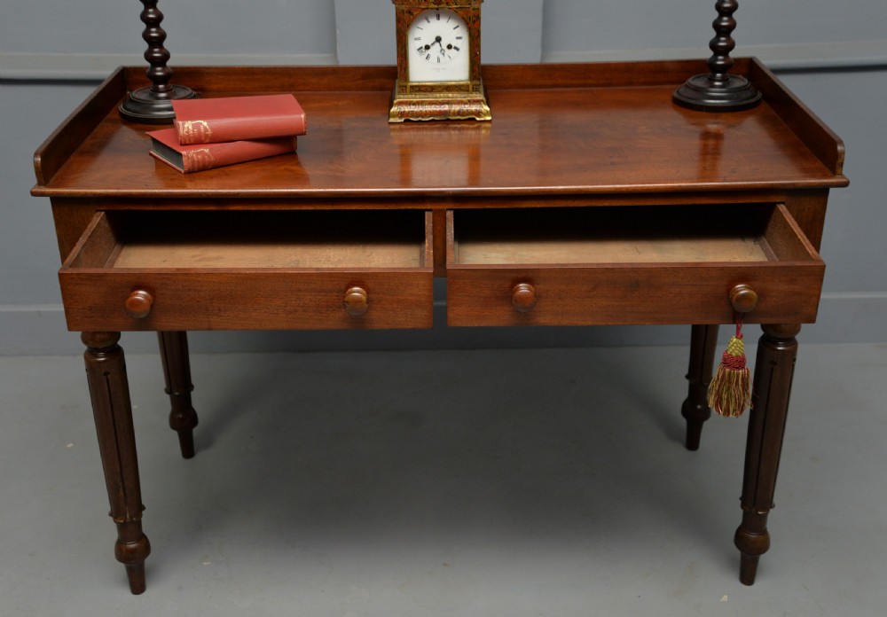 William IV Mahogany Writing Table / Side Table / Dressing Table View IV