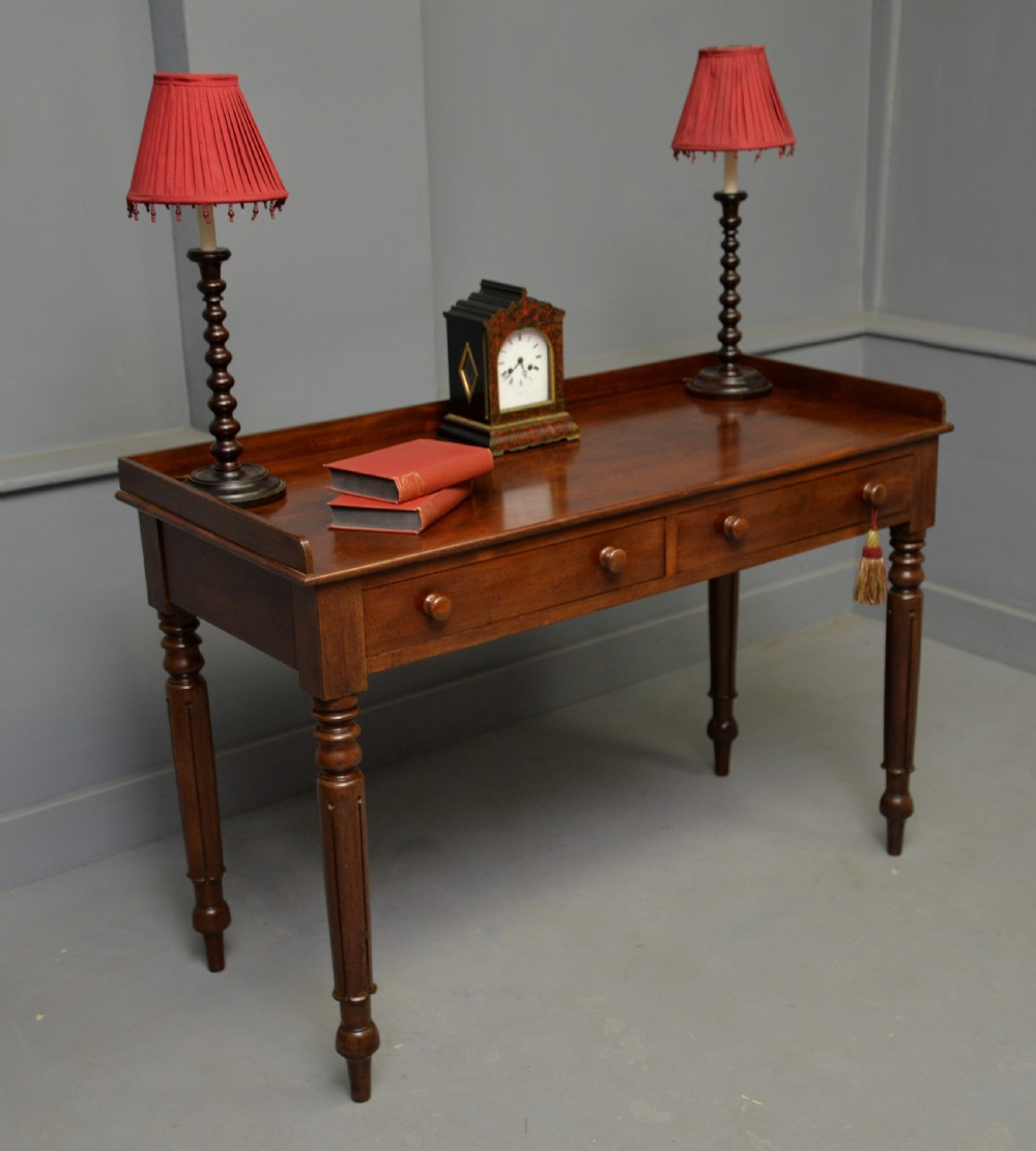 William IV Mahogany Writing Table / Side Table / Dressing Table View V