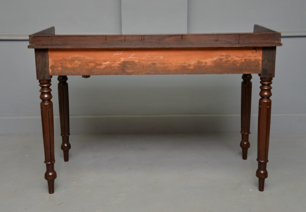 William IV Mahogany Writing Table / Side Table / Dressing Table View XVIII