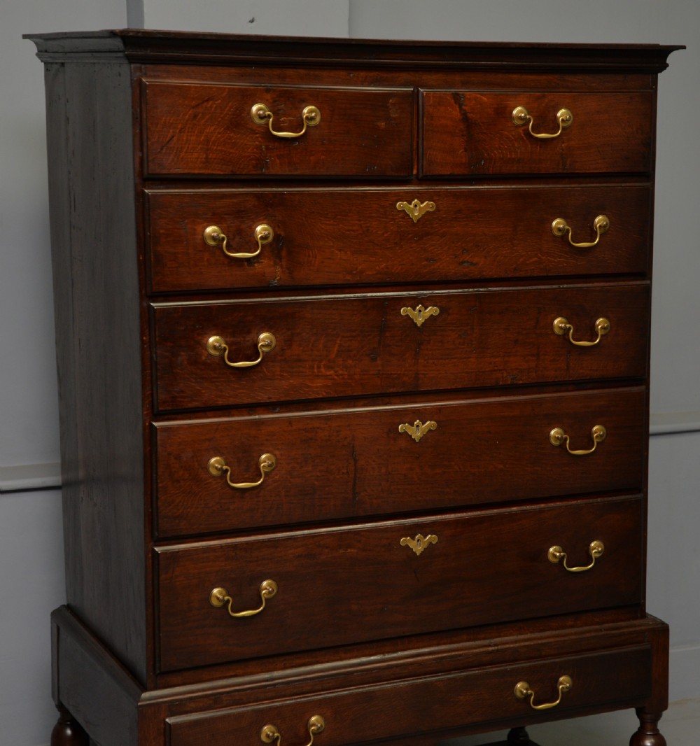 18th Century Georgian Provincial Oak Chest On Stand View IV