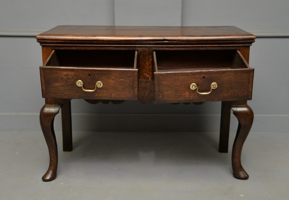 Charming Small Georgian Oak Sideboard Dresser Base View IX
