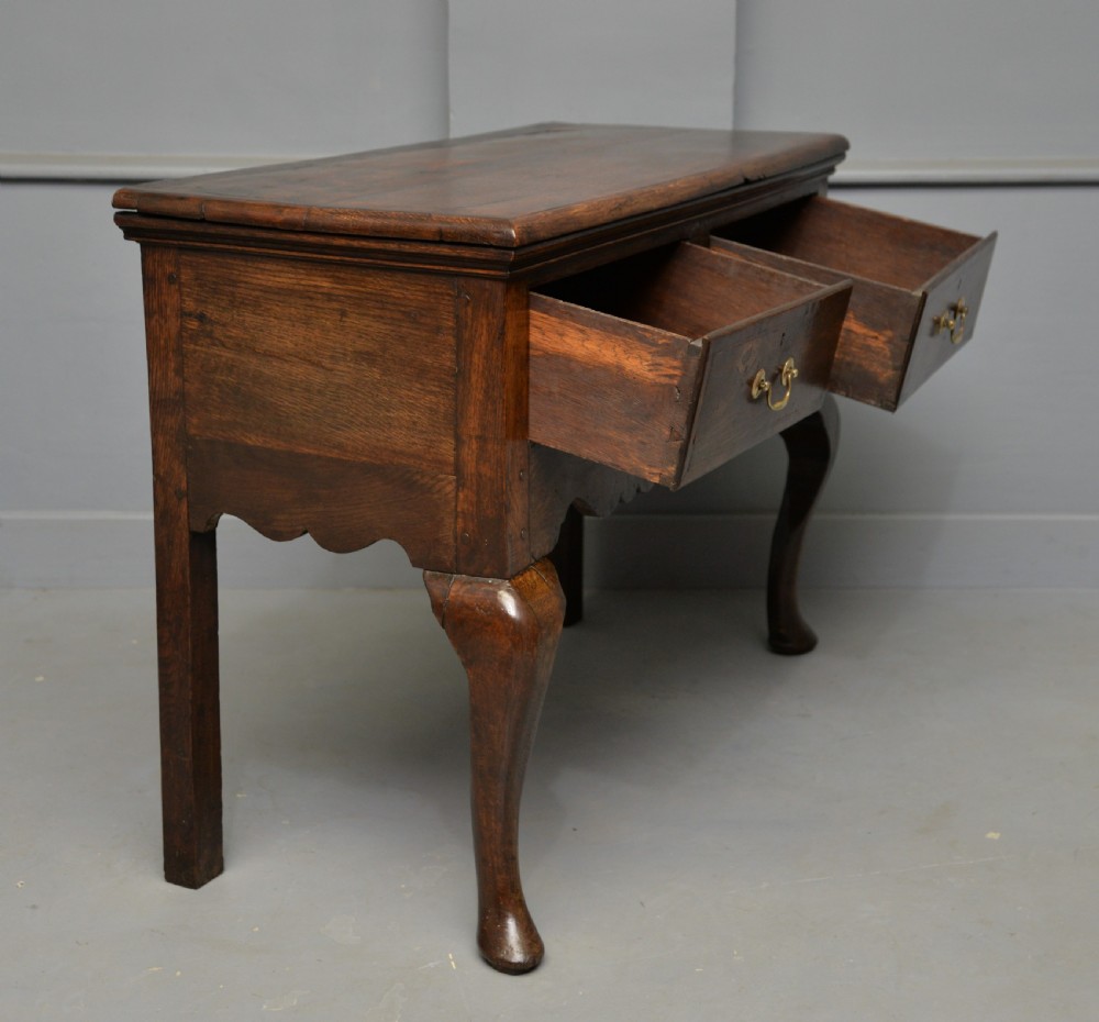 Charming Small Georgian Oak Sideboard Dresser Base View XII