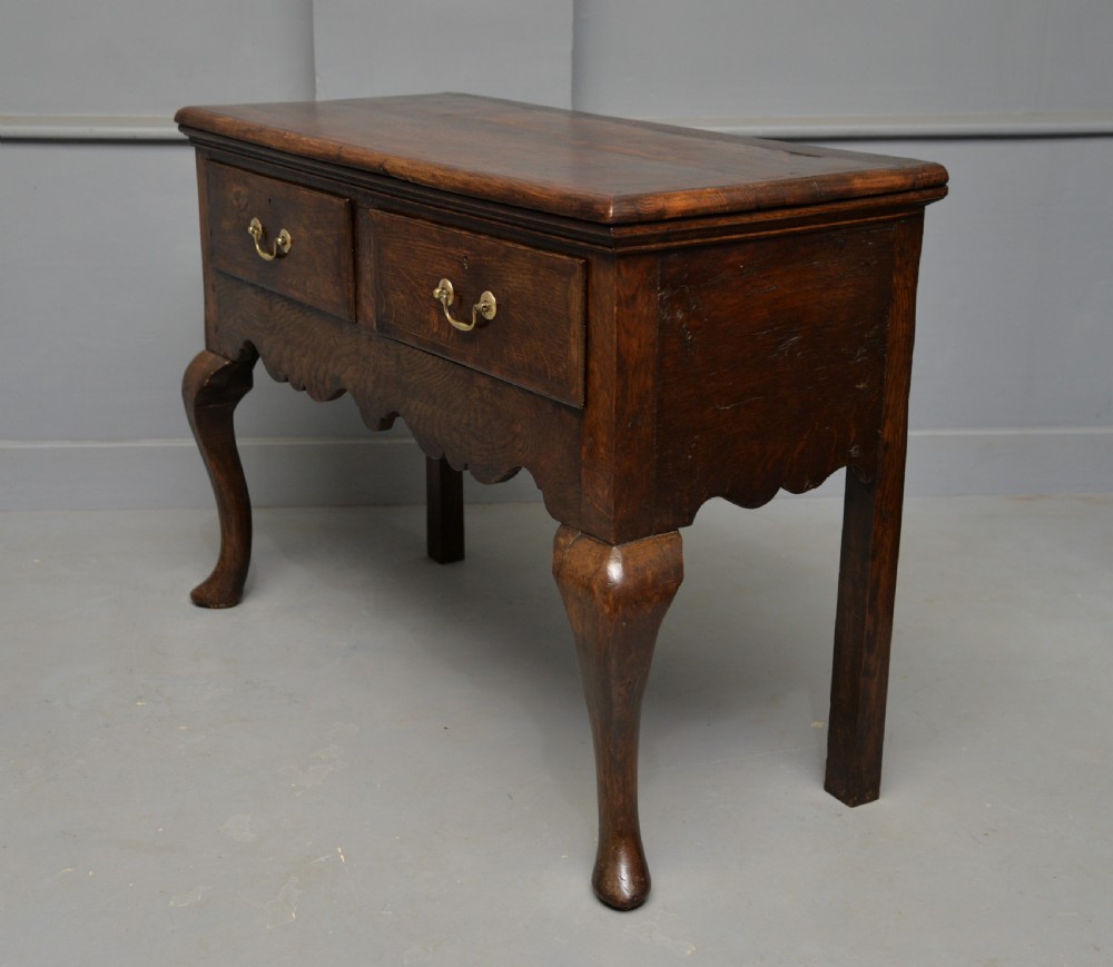 Charming Small Georgian Oak Sideboard Dresser Base View XIV