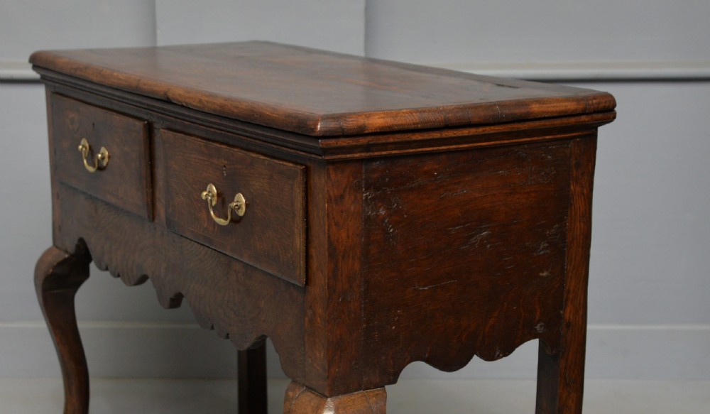 Charming Small Georgian Oak Sideboard Dresser Base View XV