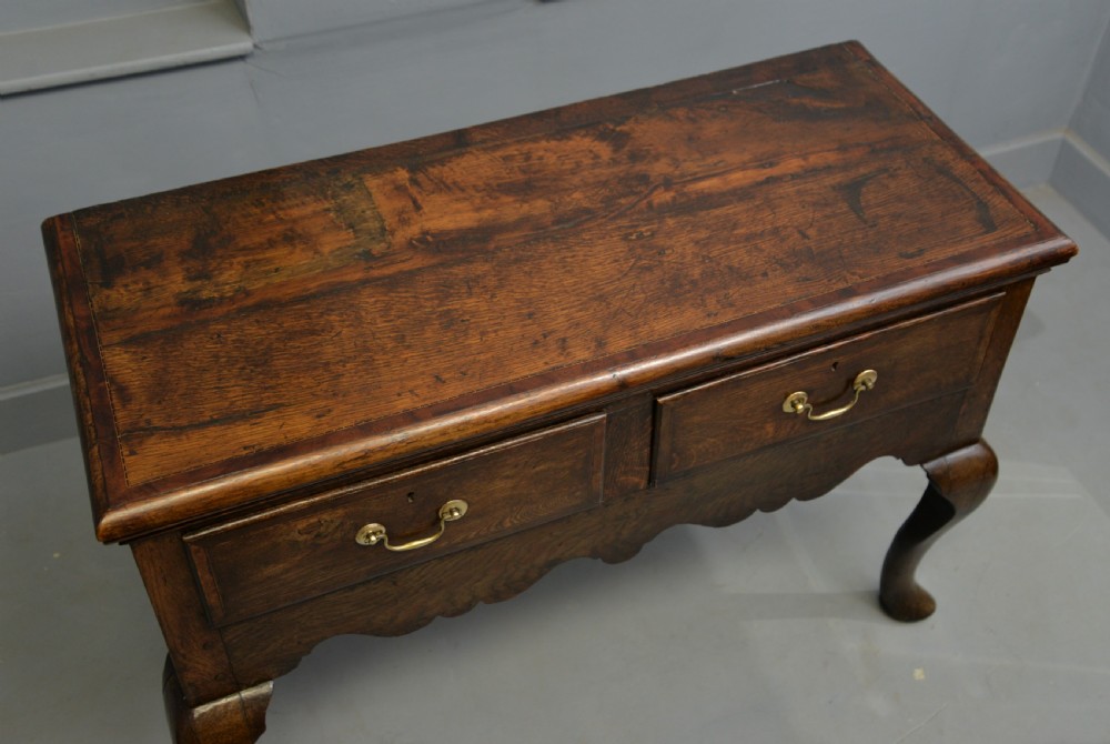 Charming Small Georgian Oak Sideboard Dresser Base View XVI