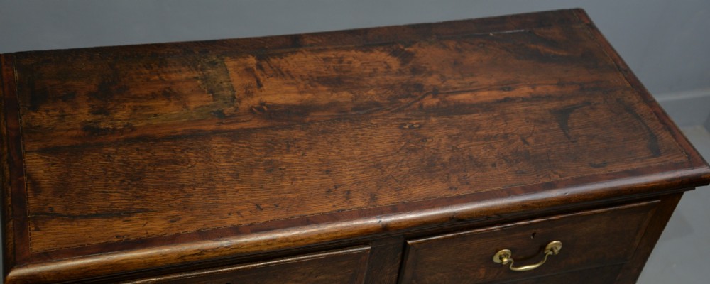 Charming Small Georgian Oak Sideboard Dresser Base View XVII