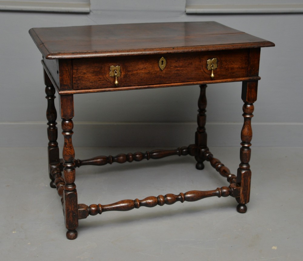 Charming 17th Century Oak Side Table