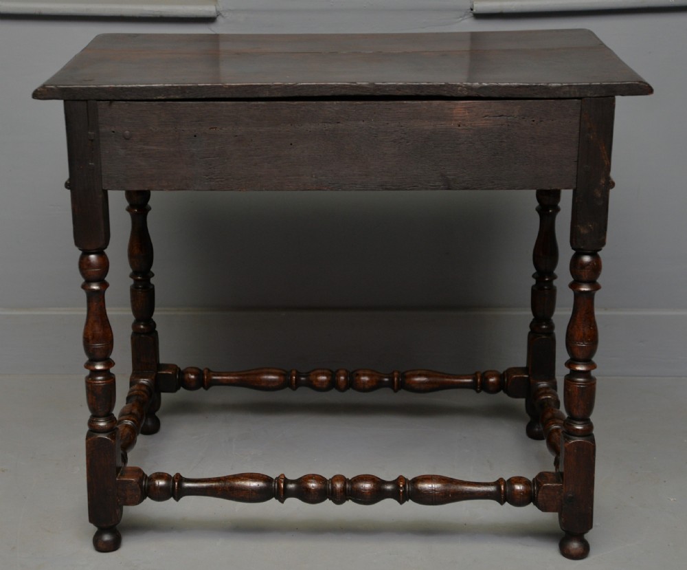 Charming 17th Century Oak Side Table View XIV