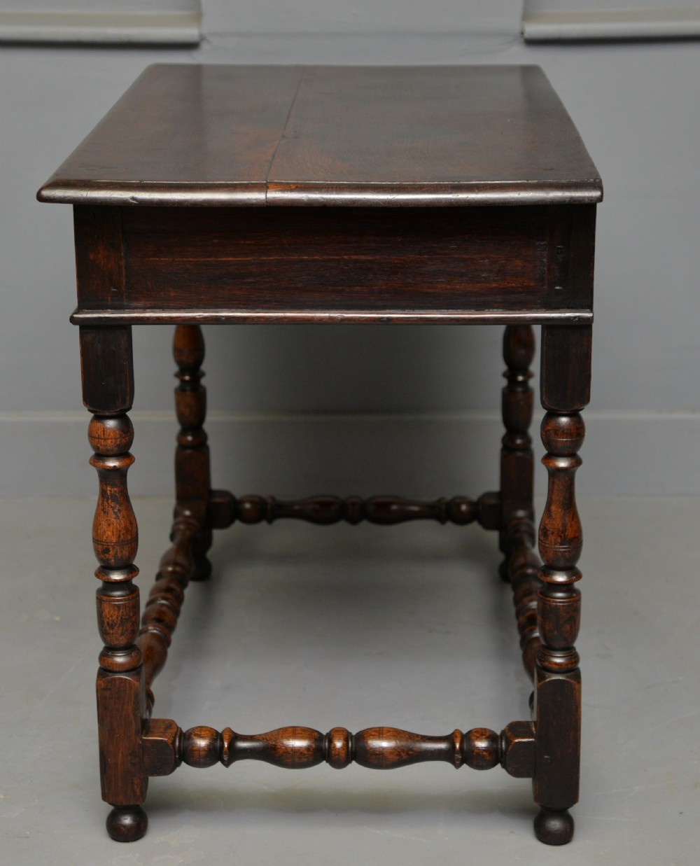 Charming 17th Century Oak Side Table View XV