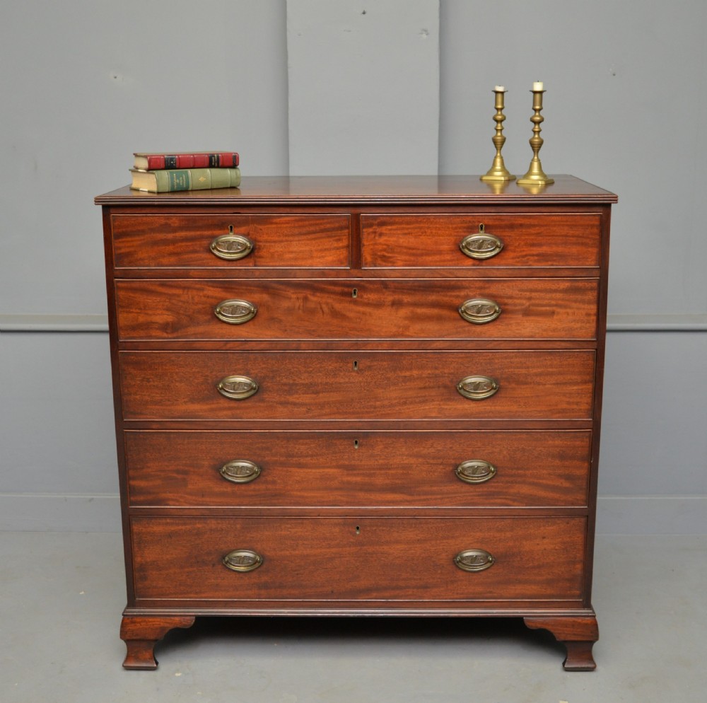 Georgian George III Mahogany Chest Of Drawers View II