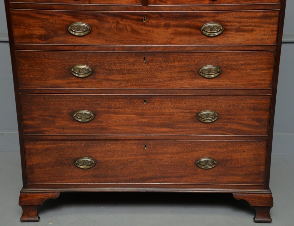 Georgian George III Mahogany Chest Of Drawers View IV