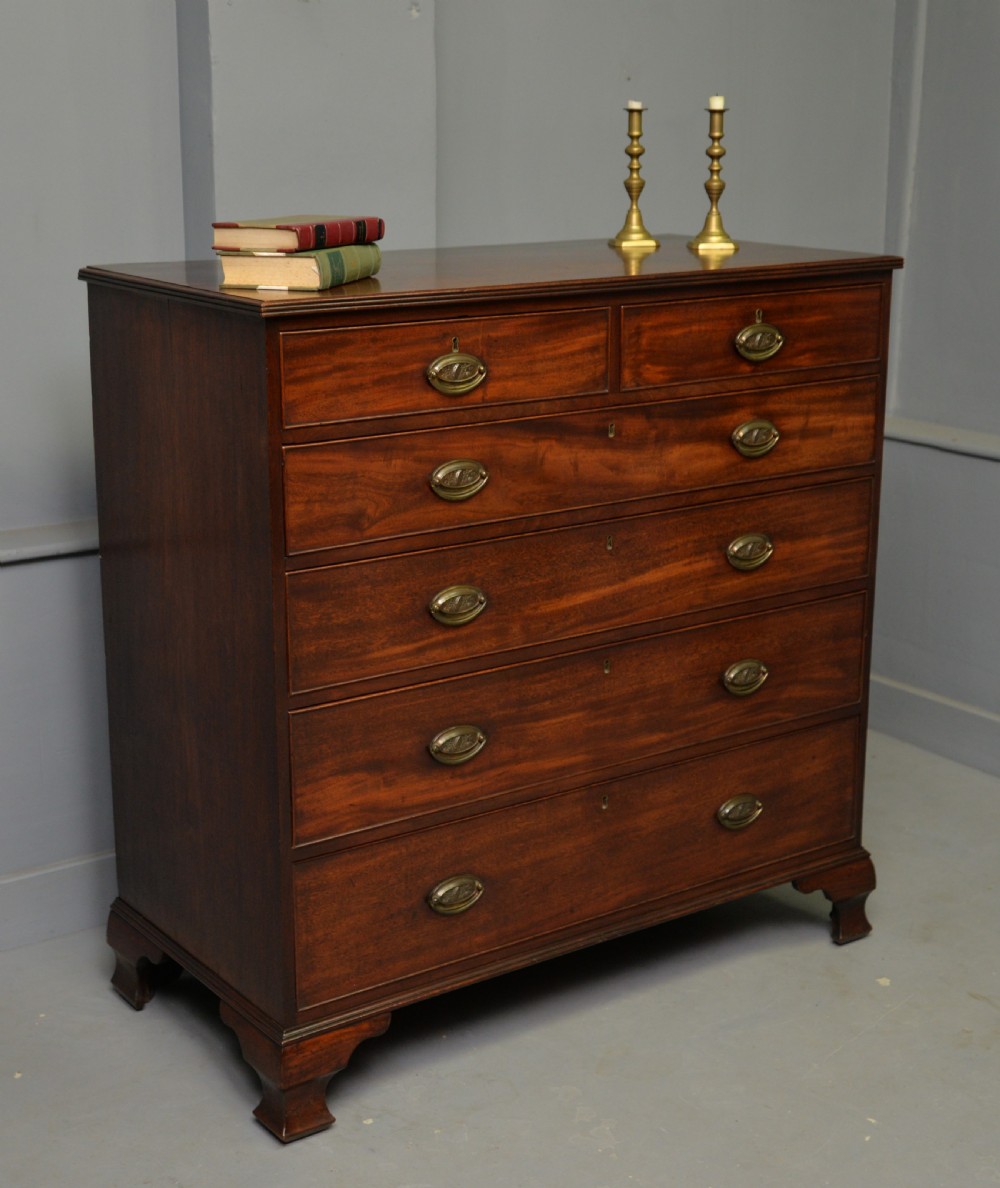 Georgian George III Mahogany Chest Of Drawers View VI